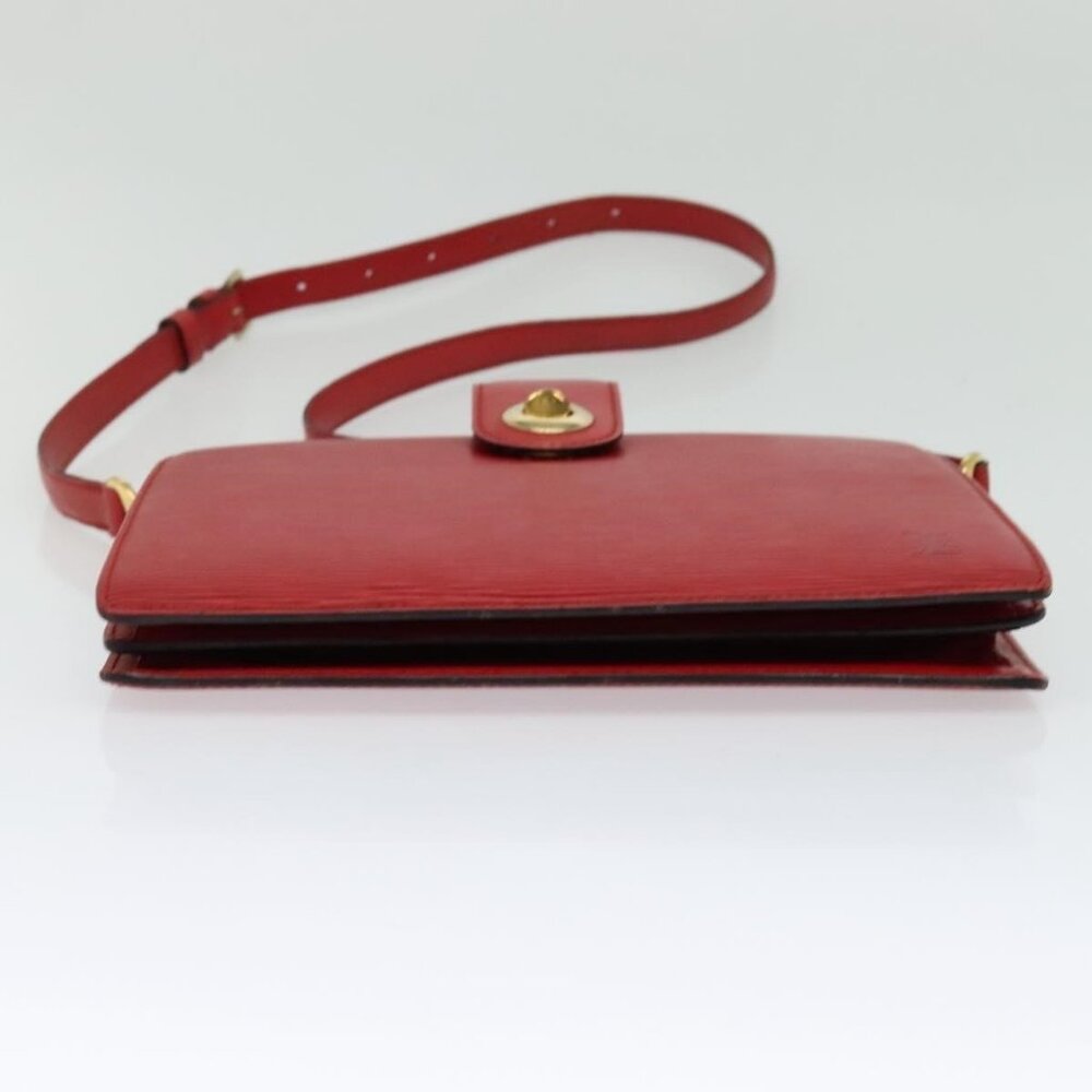 Authentic LOUIS VUITTON Epi Capuchin Shoulder Bag Red M52347 LV - Picture 12 of 16